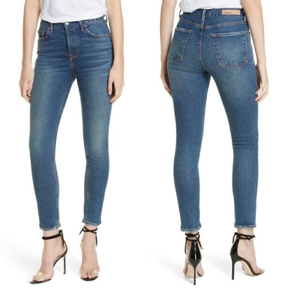 GRLFRND 26 Yasmin Skinny Button Fly Jean Joan Jett